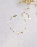 tiny gold flower bracelet