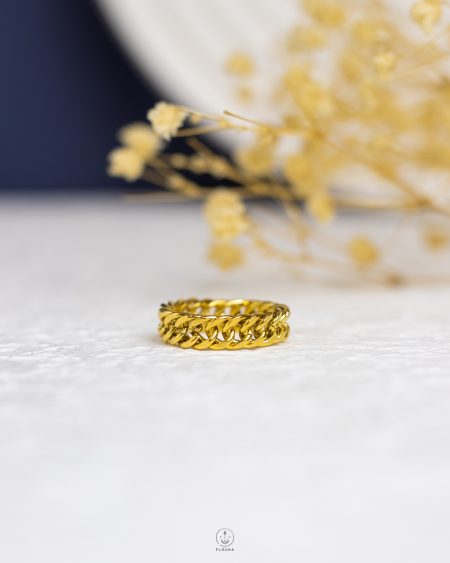 gold rope ring