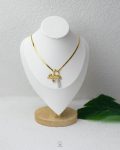 gold tie snake necklace