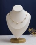 white seashell Pearl beads necklace