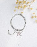 silver seastar rope bracelet