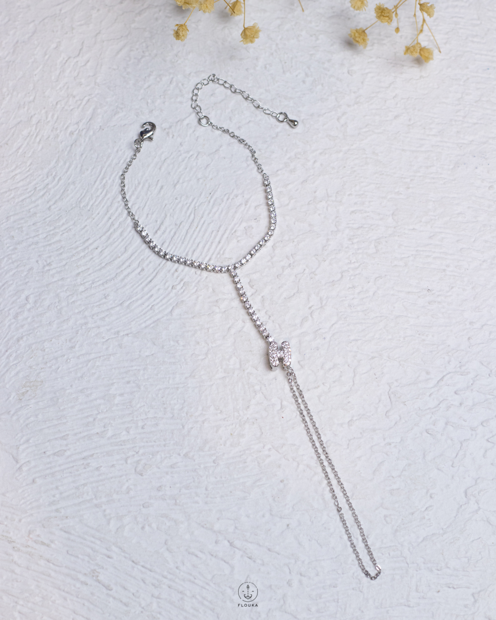 1759160543_b1079.jpg silver letter H tennis hand chain bracelet
