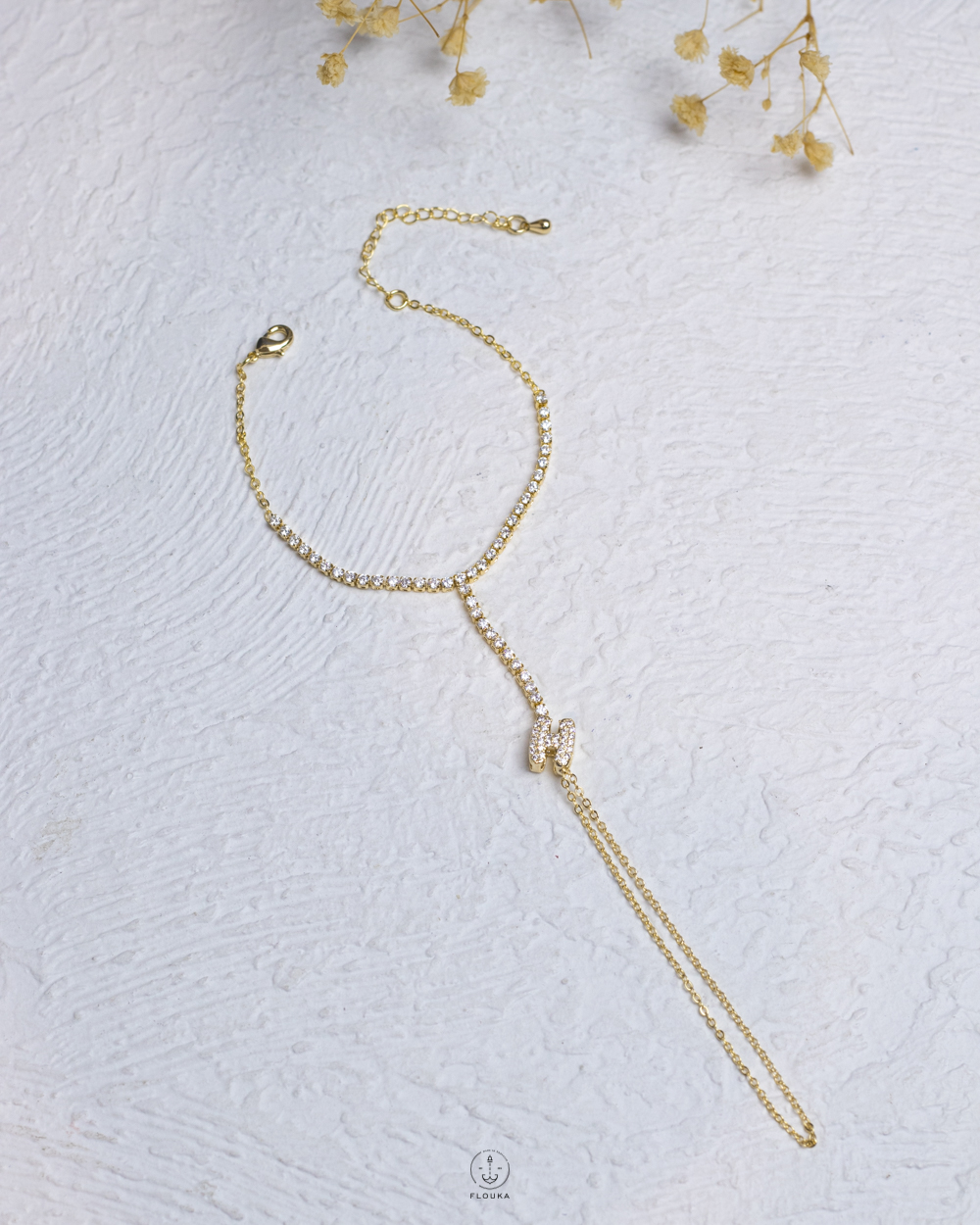 1759160948_b1078.jpg gold letter H tennis hand chain bracelet