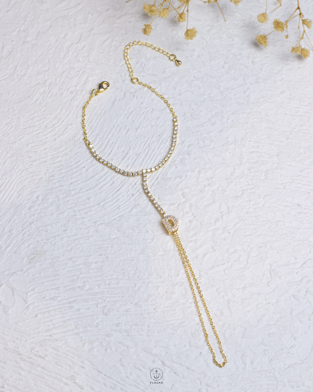 1759161040_b1071.jpg gold letter D tennis hand chain bracelet