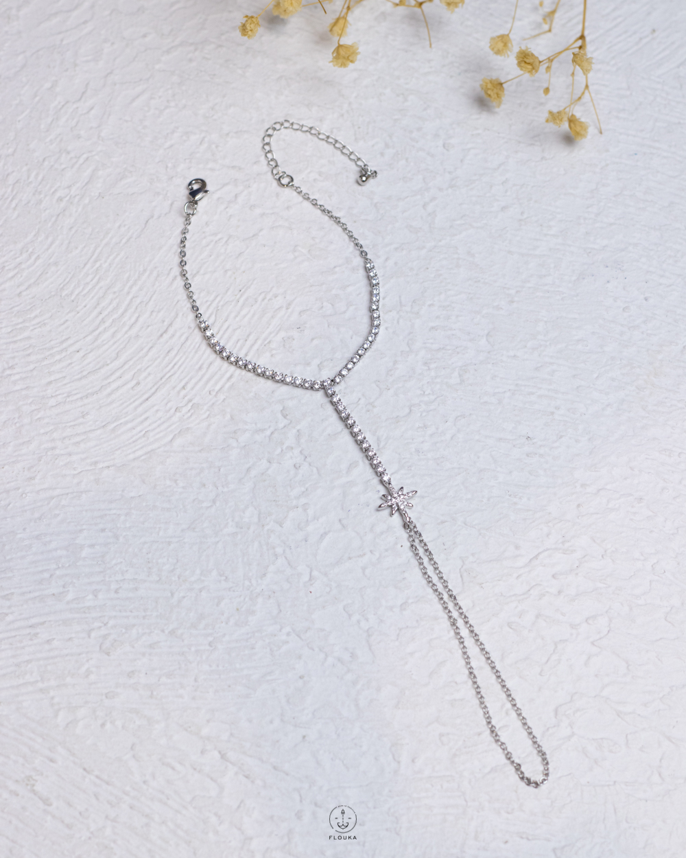 1759163736_b1091.jpg silver space star tennis hand chain bracelet