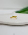 snake gold free size ring