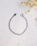 silver tennis bracelet