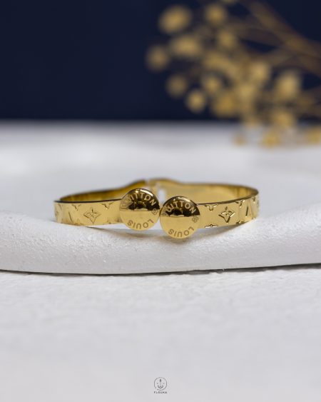 gold LV bracelet