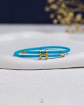 blue free size bangle