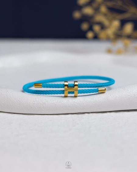 blue free size bangle