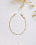 tiny gold tennis bracelet