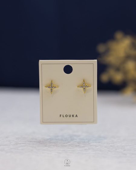 struas gold star earring