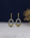 silver struas 0 gold earring