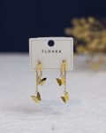 double gold XP butterfly earring