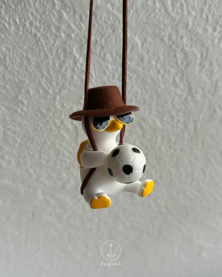 Duck with football carholder