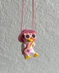 pink Duck with Guitar carholder