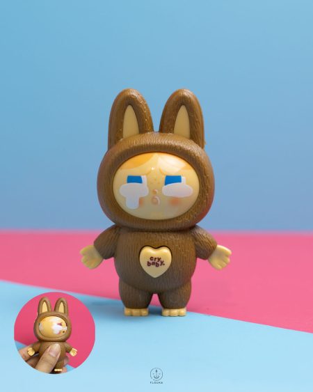 brown cry baby keychain