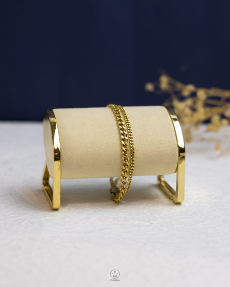 double layer gold rope bracelet