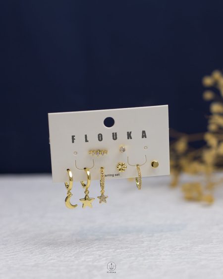 gold plated FULL earrings set