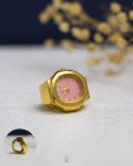 gold & pink patek philippe watch ring