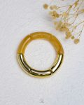 mix gold ccb & orange acrylic astec bangle