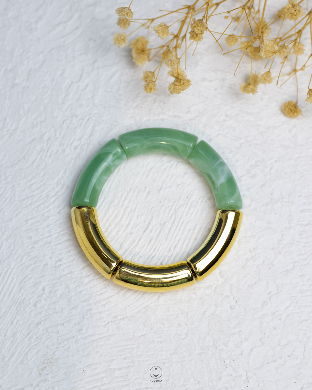 1761433052_o0993.jpg mix gold ccb & green acrylic astec bangle