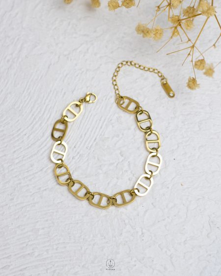 gold CD bracelet