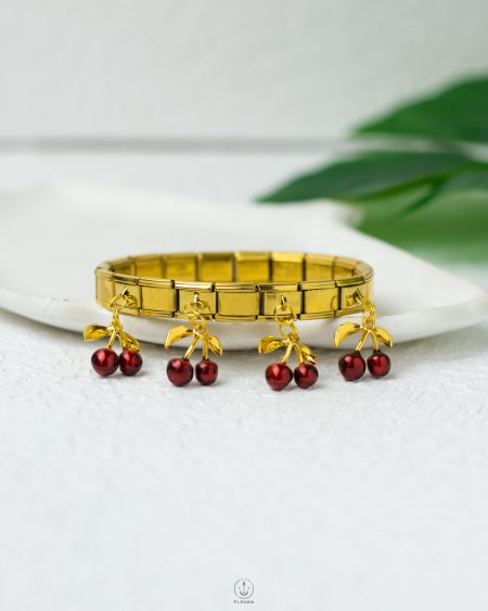cherry astec gold bracelet