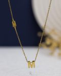 gold litter M necklace