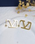 gold valentino earring