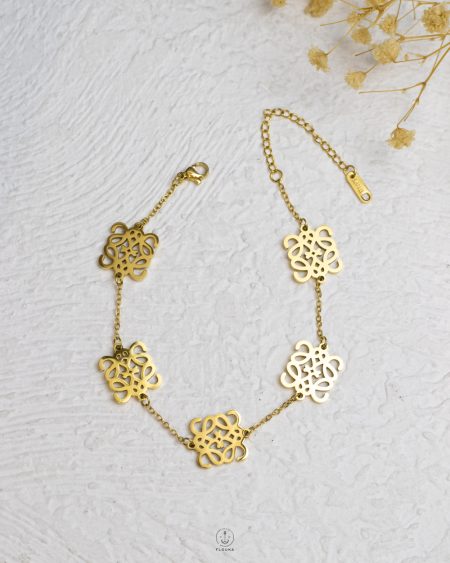 many gold loewe bracelet
