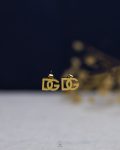 tiny gold DG earring