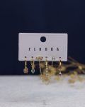 gold plated struas earrings set