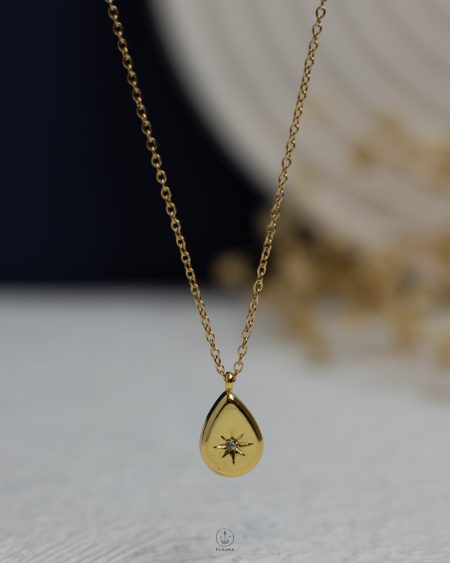 struas space star gold necklace