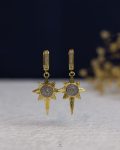 struas gold space star earring