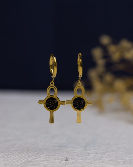 gold key life earring
