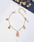gold charms bracelet