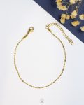 tiny gold basic anklet