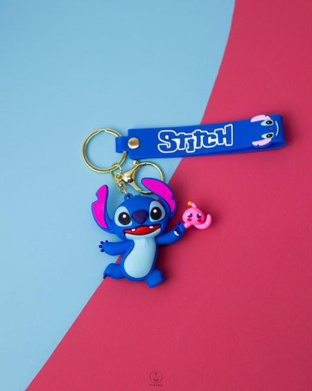 blue stitch keychain