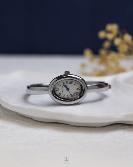 silver cartier watch bracelet