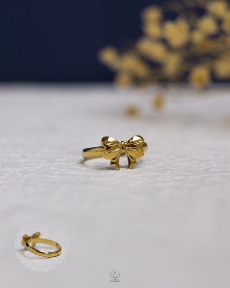 gold tie ring