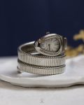 silver snake bulgari watch