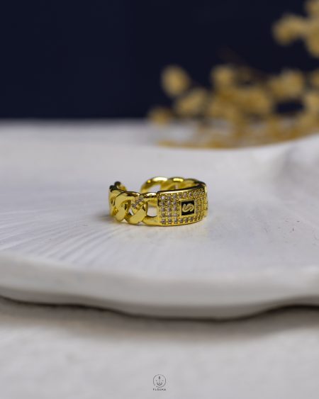 free size gold monaco ring