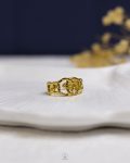 free size gold rope ring