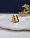 free size gold mount ring