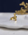 free size gold pharaonic bar ring