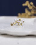 white flower gold ring