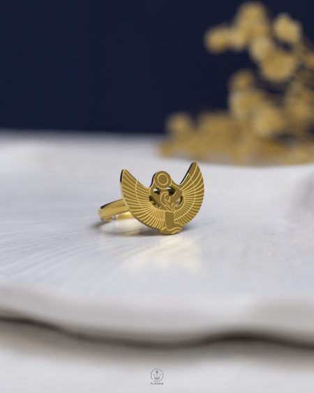 free size gold houras ring