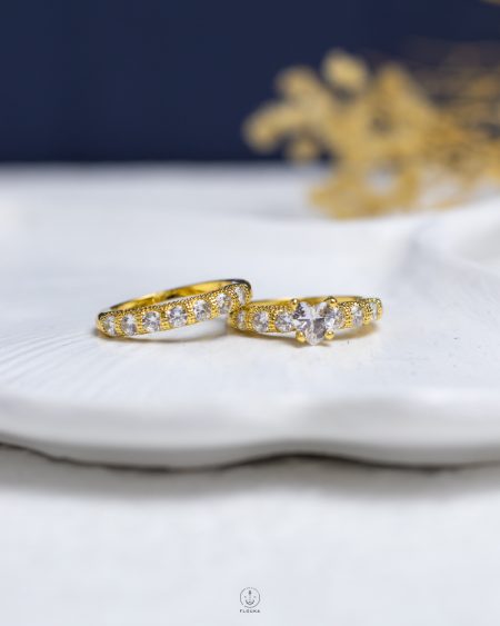 double goold struas ring