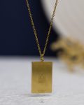 gold egyptian passport necklace